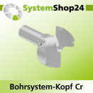 Systemshop24 Bohrsystem-Kopf Chromstahl D38mm d6mm...