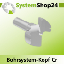 Systemshop24 Bohrsystem-Kopf Chromstahl D40mm d6mm...