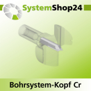 Systemshop24 Bohrsystem-Kopf Chromstahl D40mm d6mm...