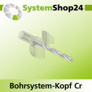 Systemshop24 Bohrsystem-Kopf Chromstahl D41mm d6mm...