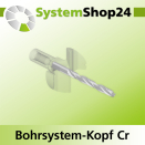 Systemshop24 Bohrsystem-Kopf Chromstahl D42mm d6mm...