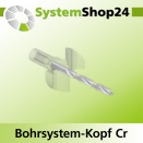 Systemshop24 Bohrsystem-Kopf Chromstahl D42mm d6mm...