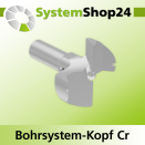 Systemshop24 Bohrsystem-Kopf Chromstahl D42mm d6mm...