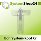 Systemshop24 Bohrsystem-Kopf Chromstahl D42mm d6mm...