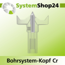 Systemshop24 Bohrsystem-Kopf Chromstahl D42mm d6mm...