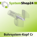 Systemshop24 Bohrsystem-Kopf Chromstahl D42mm d6mm...