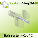 Systemshop24 Bohrsystem-Kopf Chromstahl D42mm d6mm...