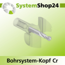Systemshop24 Bohrsystem-Kopf Chromstahl D43mm d6mm...