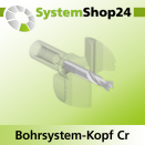 Systemshop24 Bohrsystem-Kopf Chromstahl D44mm d6mm...
