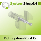 Systemshop24 Bohrsystem-Kopf Chromstahl D44mm d6mm...