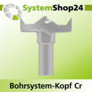 Systemshop24 Bohrsystem-Kopf Chromstahl D45mm d6mm...