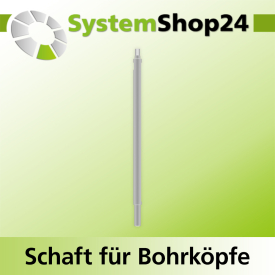 Systemshop24 Schaft für Bohrköpfe D31-49mm mit...