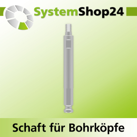 Systemshop24 Schaft für Bohrköpfe D31-49mm mit...