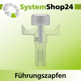 Systemshop24 Führungszapfen D22mm NL12mm GL34mm S6mm