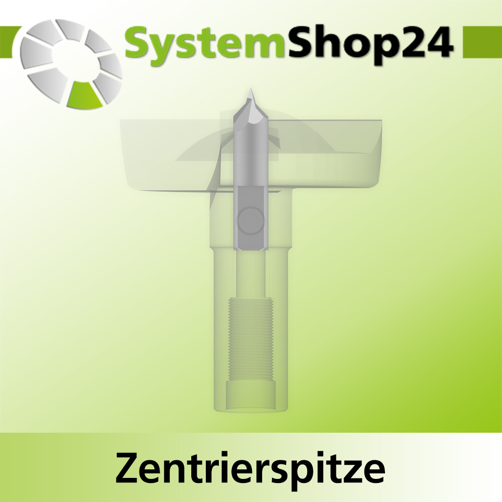 Systemshop24 Zentrierspitze HSS M2 D6mm GL28mm