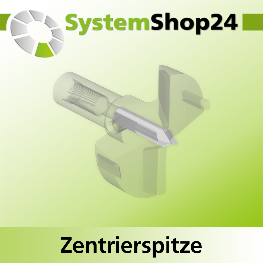 Systemshop24 Zentrierspitze HSS M2 D6mm GL28mm