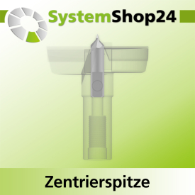 Systemshop24 Zentrierspitze HSS M2 D6mm GL28mm