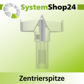 Systemshop24 Zentrierspitze HSS M2 D6mm GL28mm