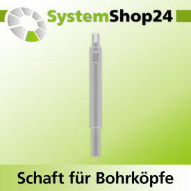 Systemshop24 Schaft für Bohrköpfe D31-49mm mit...