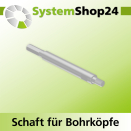Systemshop24 Schaft für Bohrköpfe D31-49mm mit...