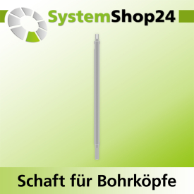 Systemshop24 Schaft für Bohrköpfe D31-49mm mit...
