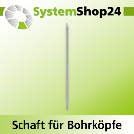 Systemshop24 Schaft für Bohrköpfe D31-49mm mit...