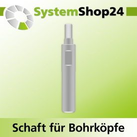 Systemshop24 Schaft für Bohrköpfe D15-30mm mit...
